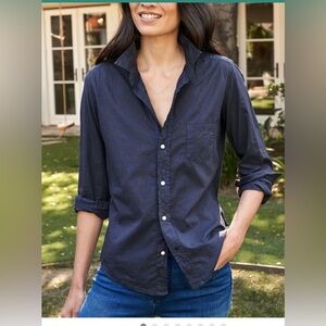 Frank & Eileen Featherweight Cotton Barry Button Up Shirt Black , XS